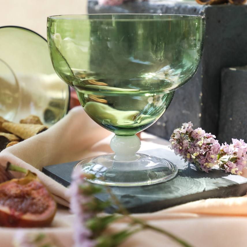 Green Goblet Bowl (set of 4)