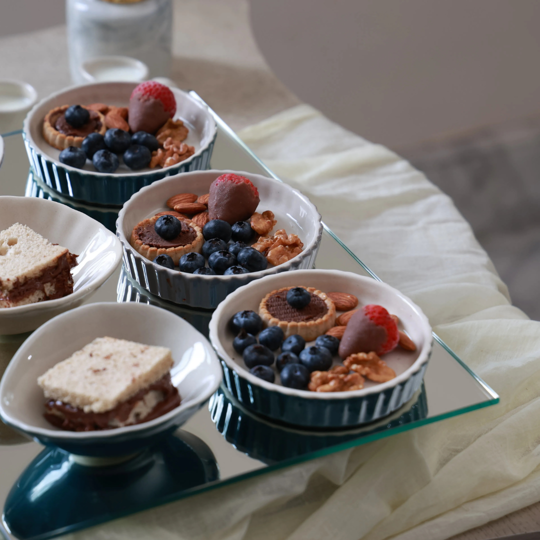 Ribbed Dessert Plate