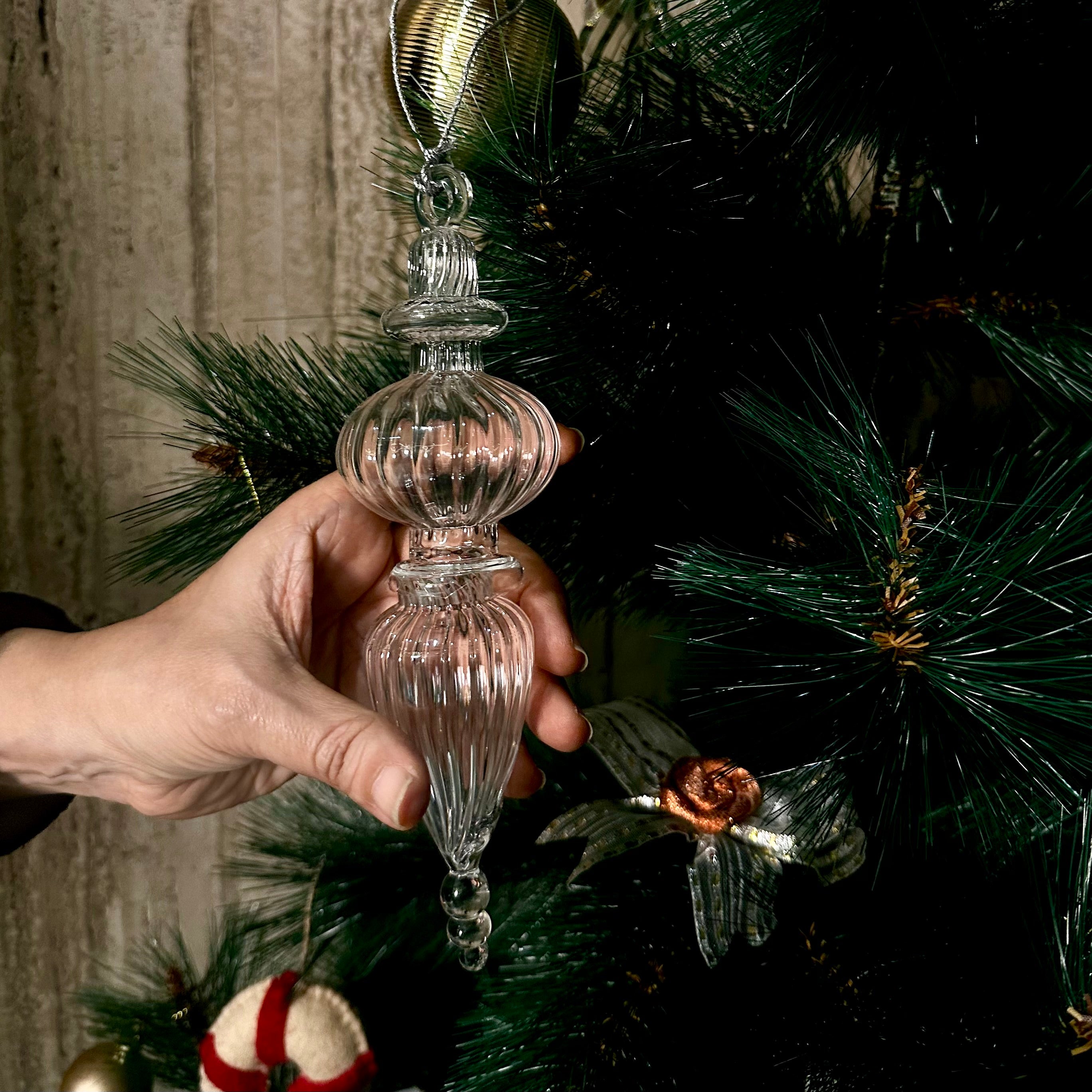 Christmas Tree Glass Ornament (6 pc)