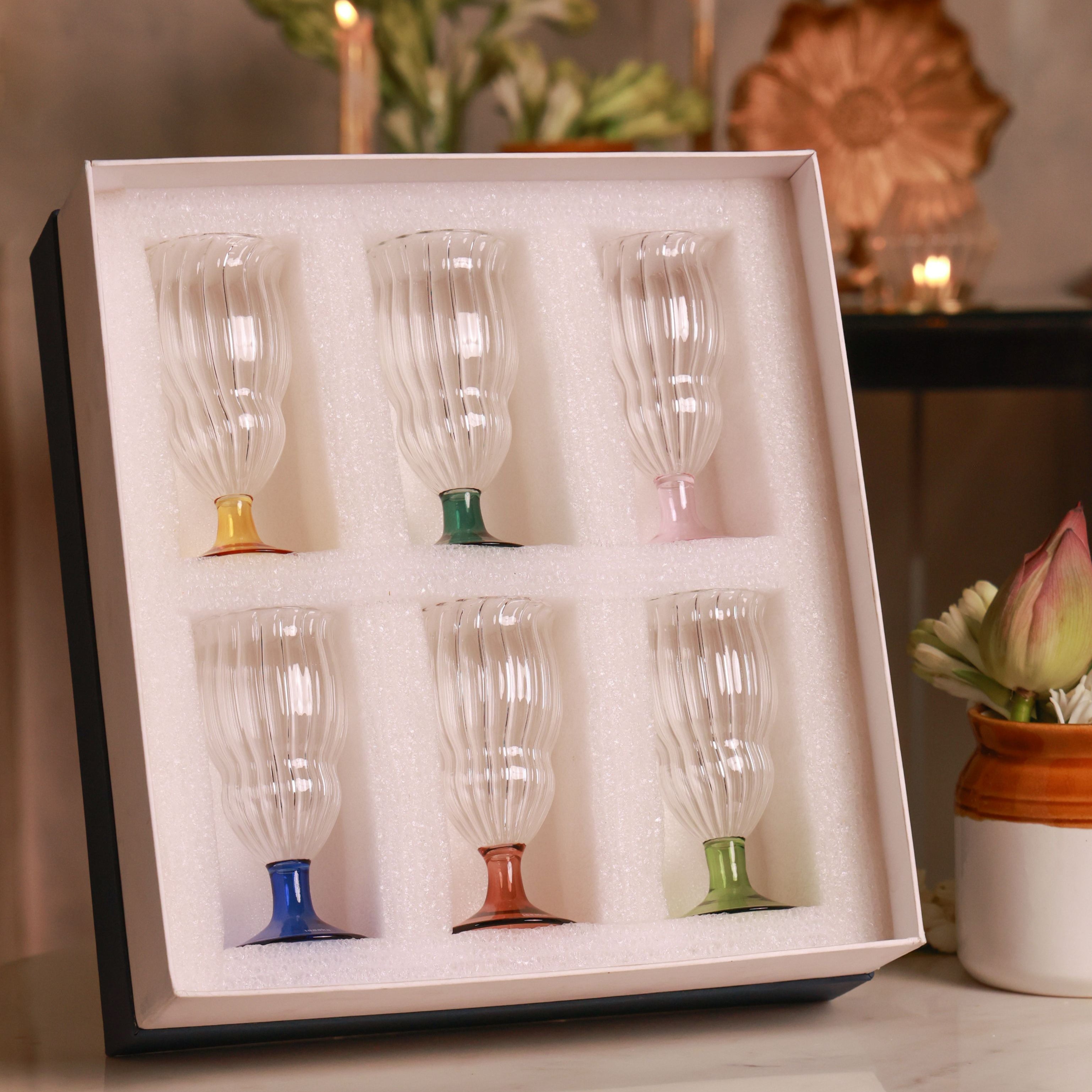 Bud Glass (Multicolour, Gift Box)