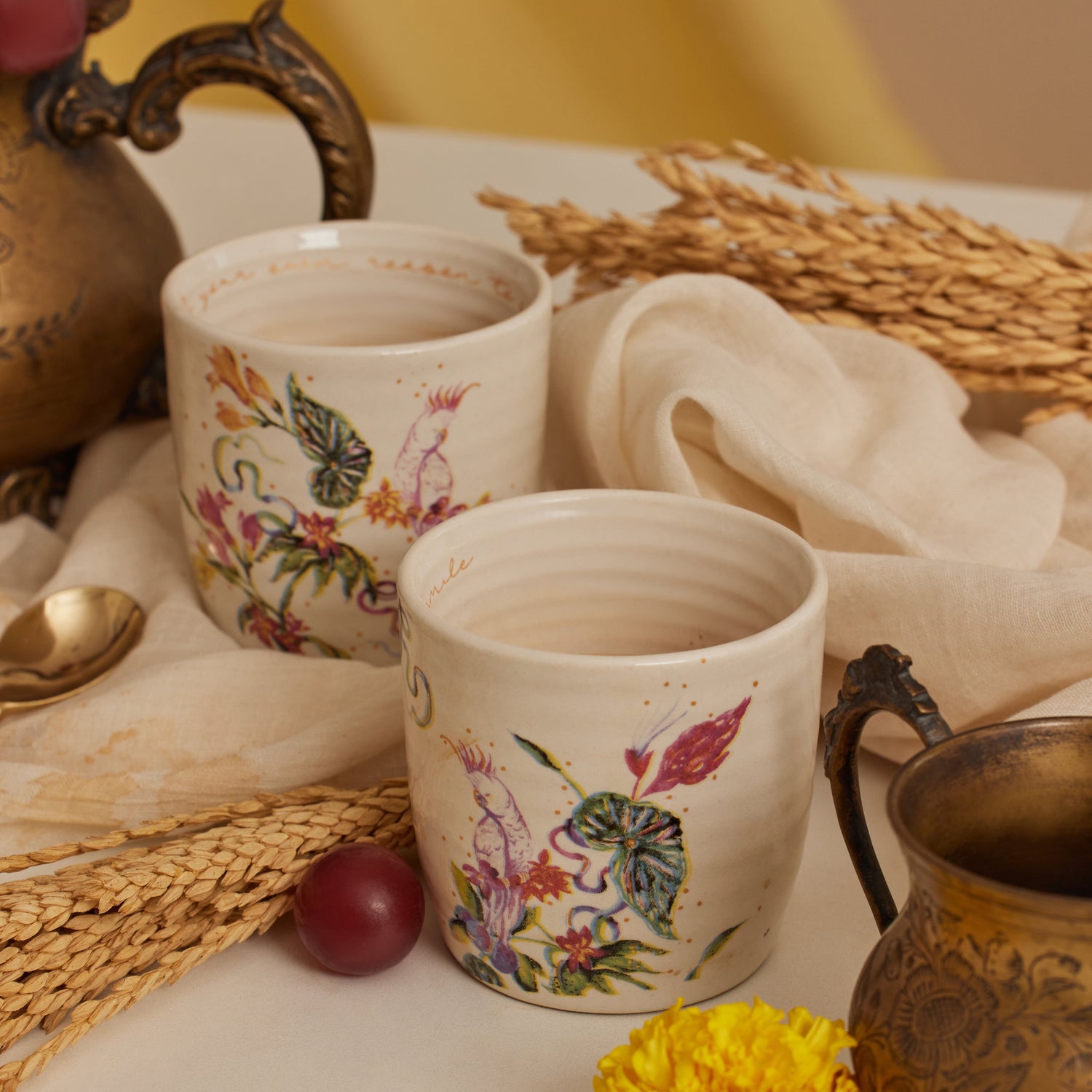 Kulhad set of 2: Botanical Affaire