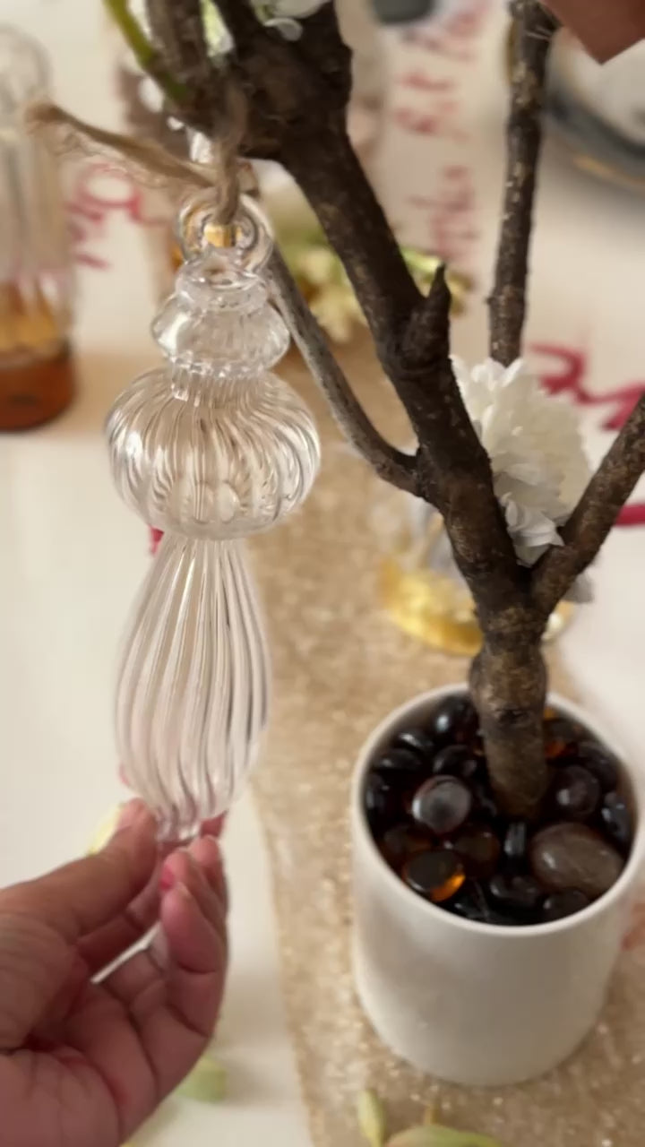 Glass Decor Hangings (6 pc)