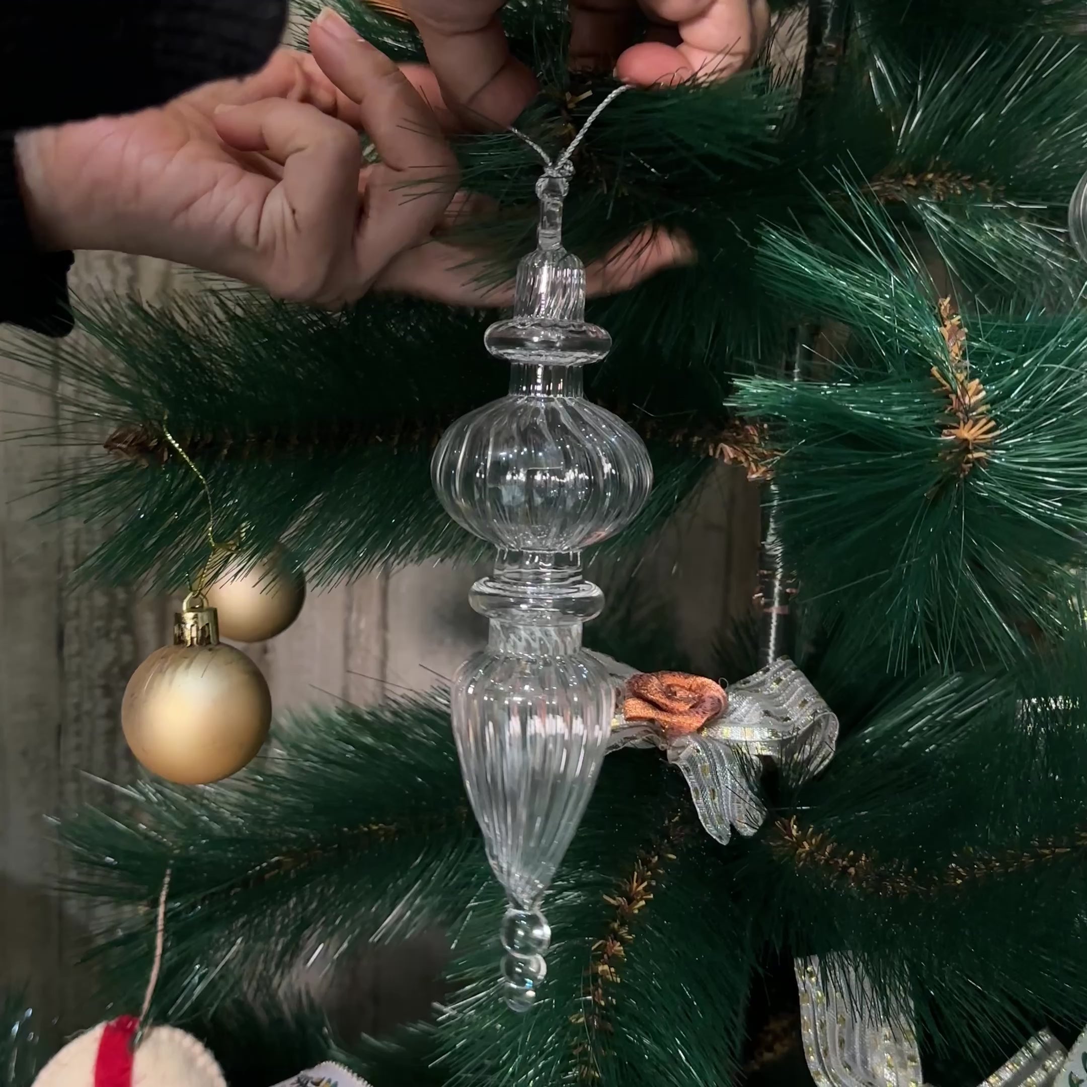 Glass Decor Hangings (6 pc)
