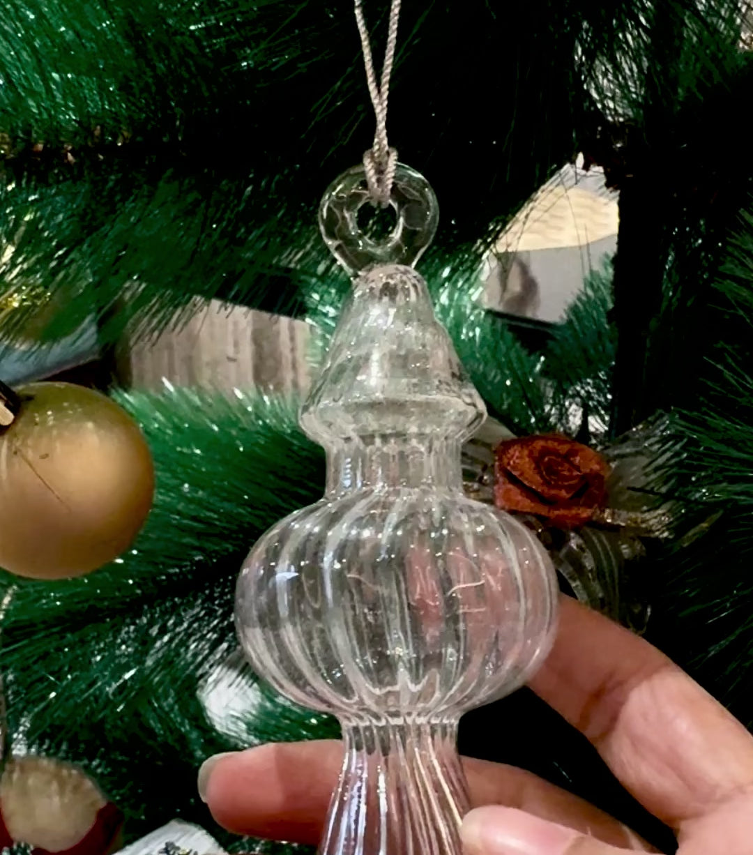 Glass Decor Hangings (6 pc)
