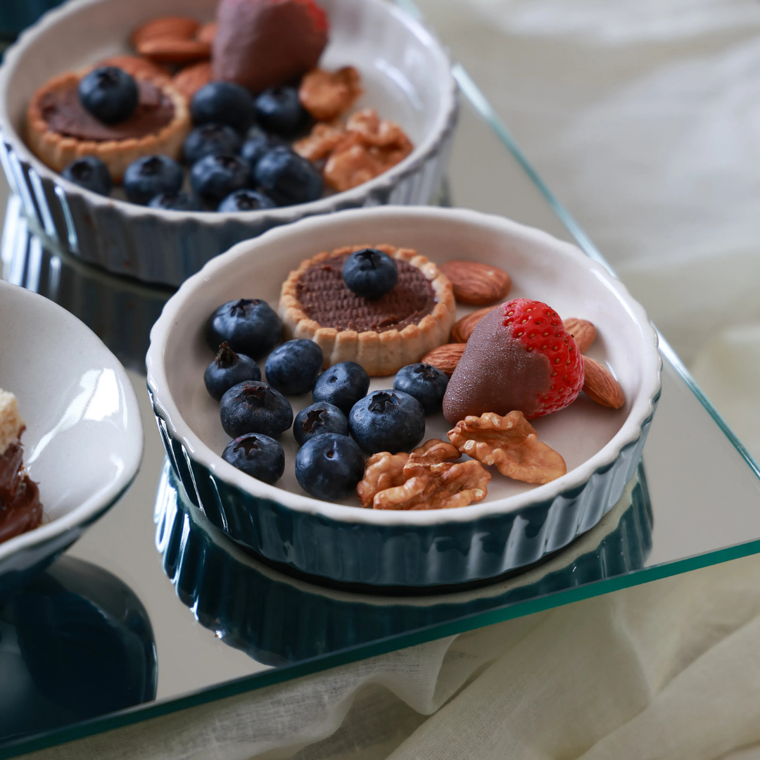 Ribbed Dessert Plate