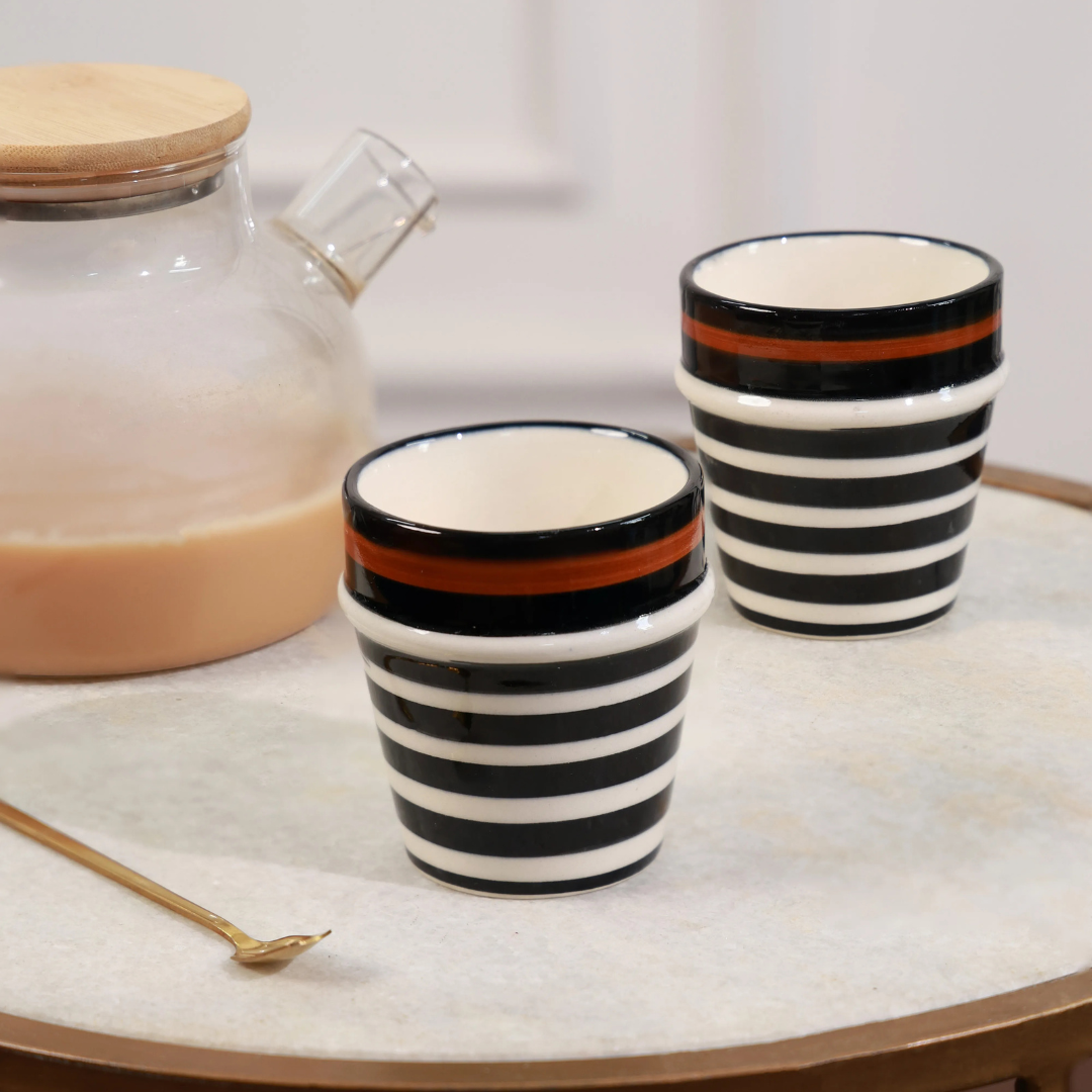 Black Stripe Kulhad