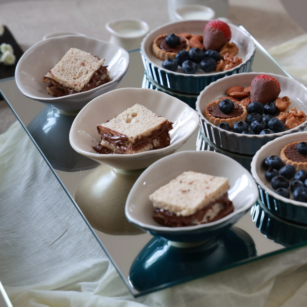 Abstract Organic Dessert Bowl