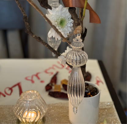 Glass Decor Hangings (6 pc)