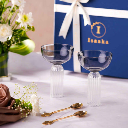 DD Stem Glass &amp; Spoon Gift Box