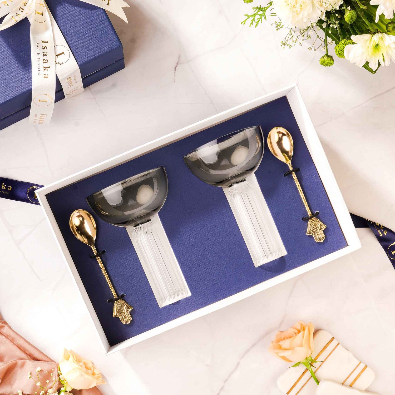 DD Stem Glass &amp; Spoon Gift Box