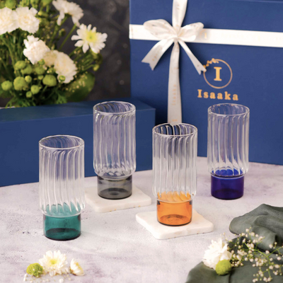 Gift Box: Highball Block Glass (Mix) – ISAAKA