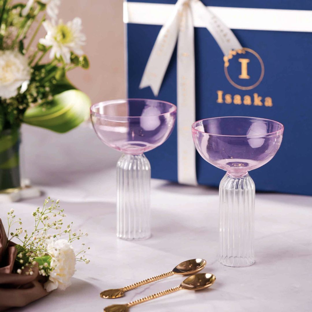 DD Stem Glass &amp; Spoon Gift Box