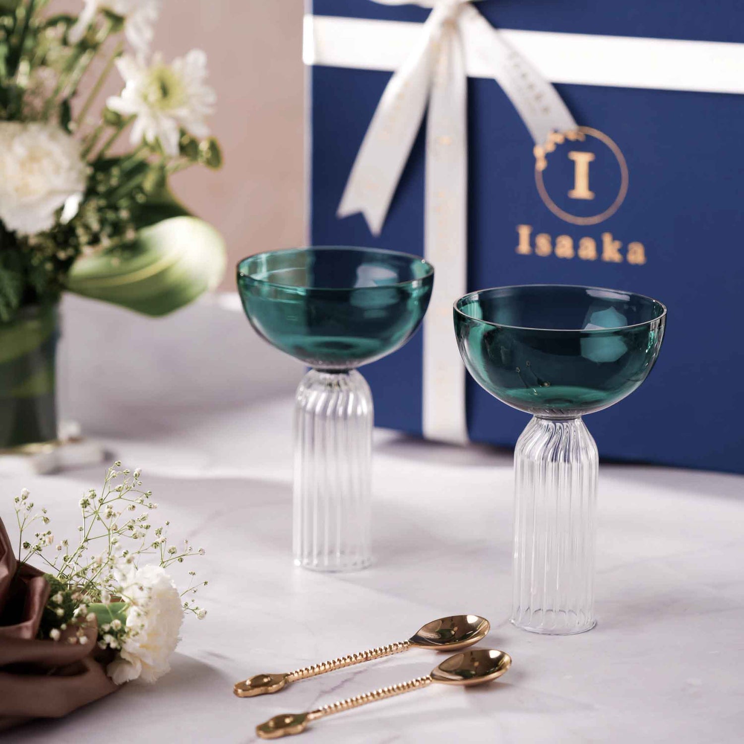 DD Stem Glass &amp; Spoon Gift Box