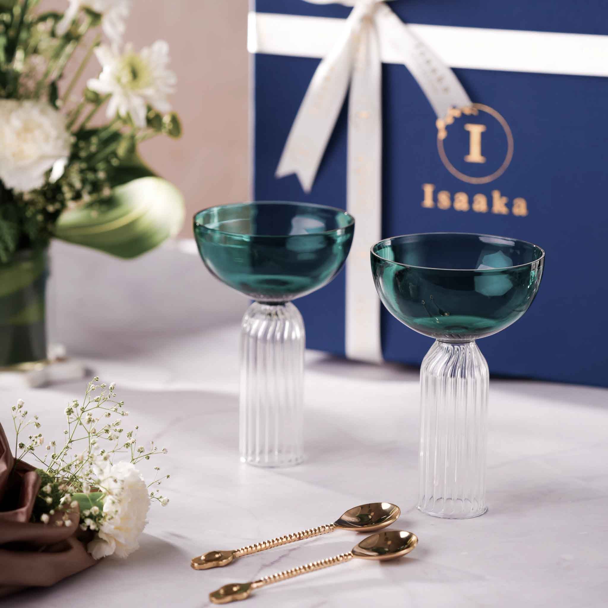 DD Stem Glass &amp; Spoon Gift Box
