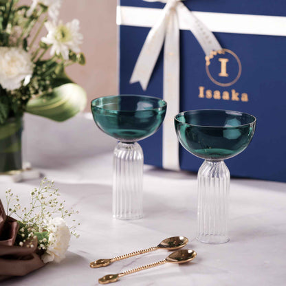 DD Stem Glass &amp; Spoon Gift Box