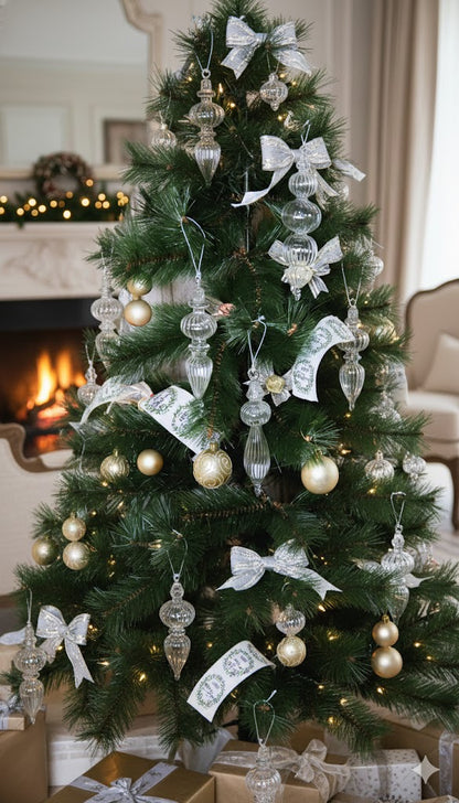 Christmas Tree Glass Ornament (6 pc)