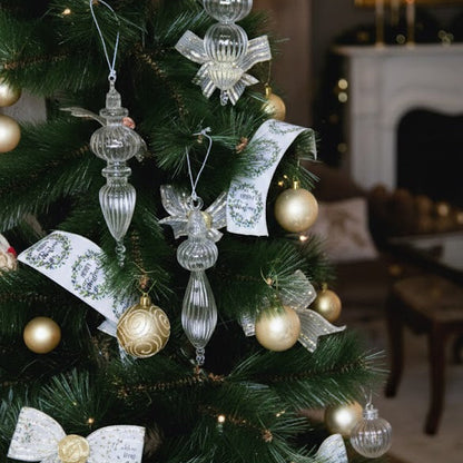 Christmas Tree Glass Ornament (6 pc)