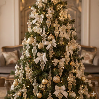 Christmas Tree Glass Ornament (6 pc)