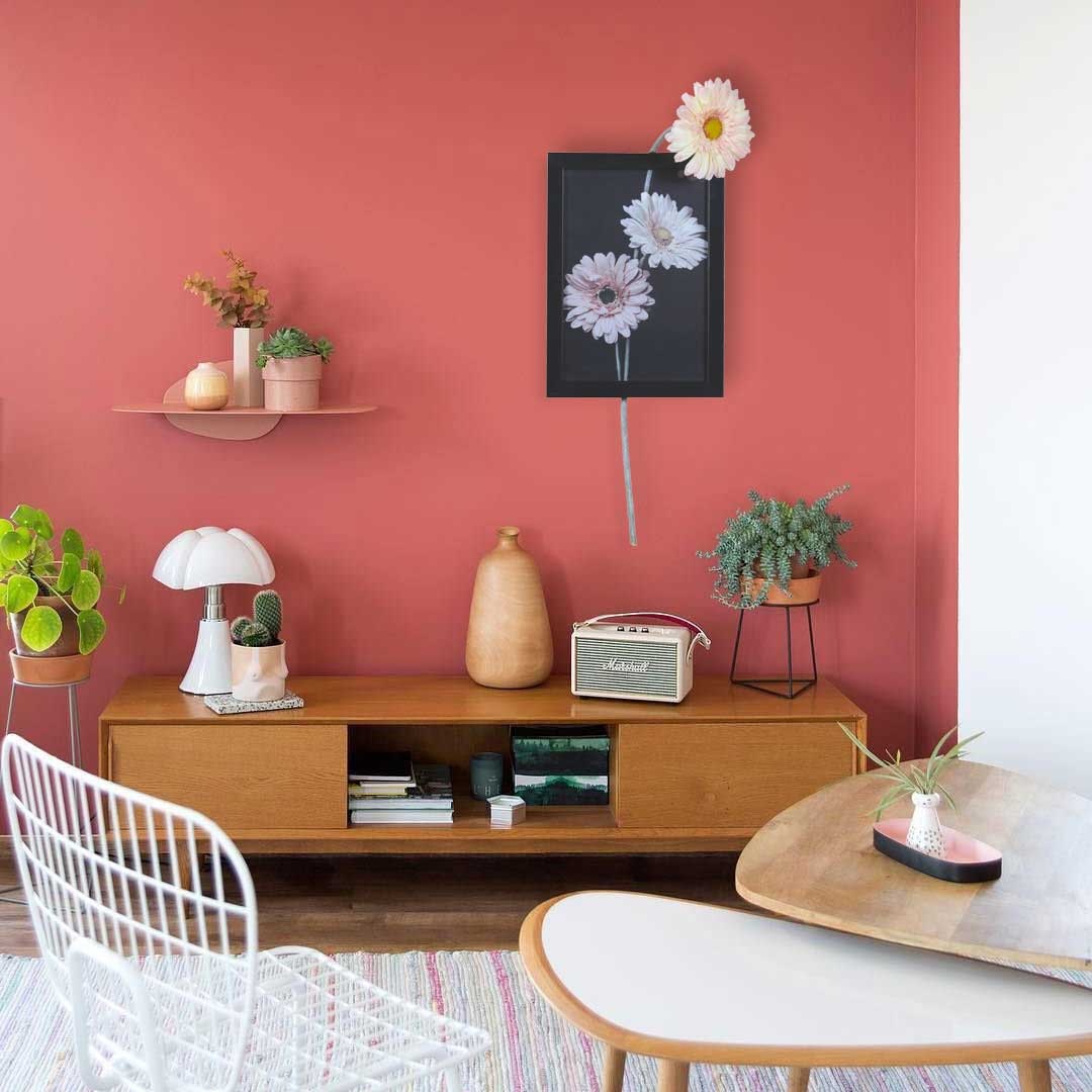 Wall Art: Flower Gerbera Pink (Vertical)