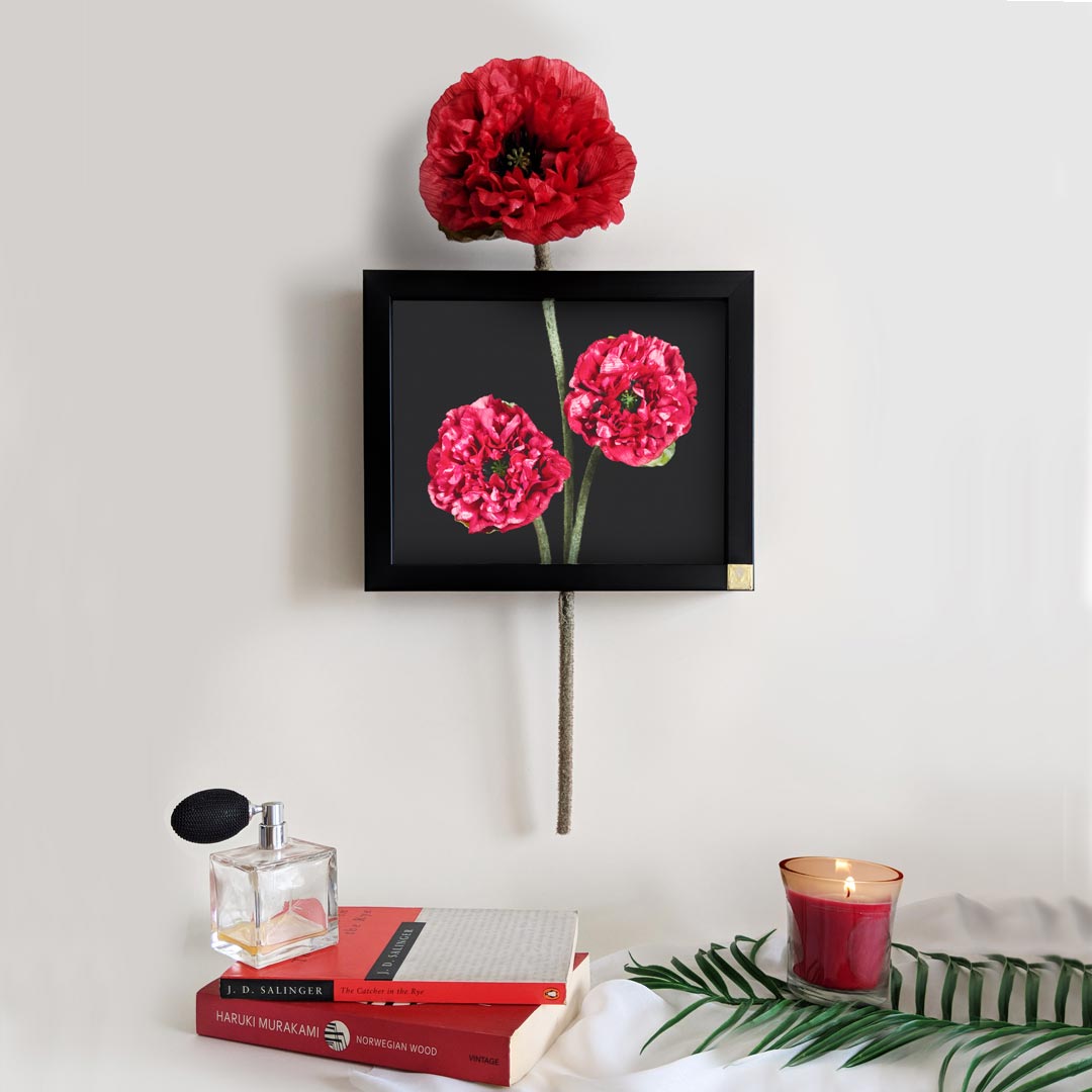 Wall Art: Flower Poppy (Horizontal)