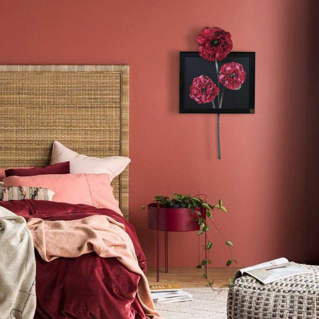 Wall Art: Flower Poppy (Horizontal)