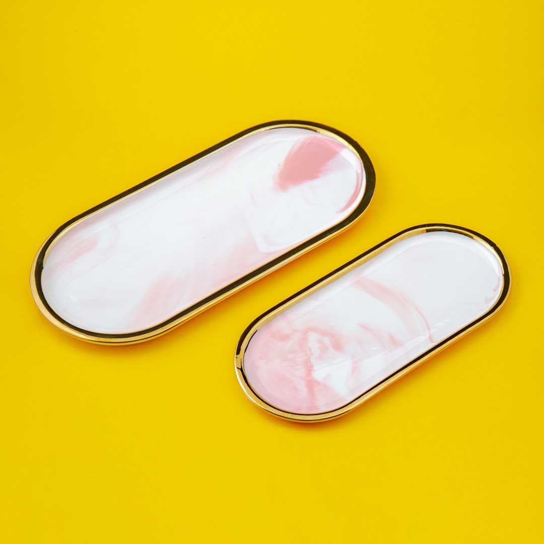 Elegance Pink Platter (SMALL)